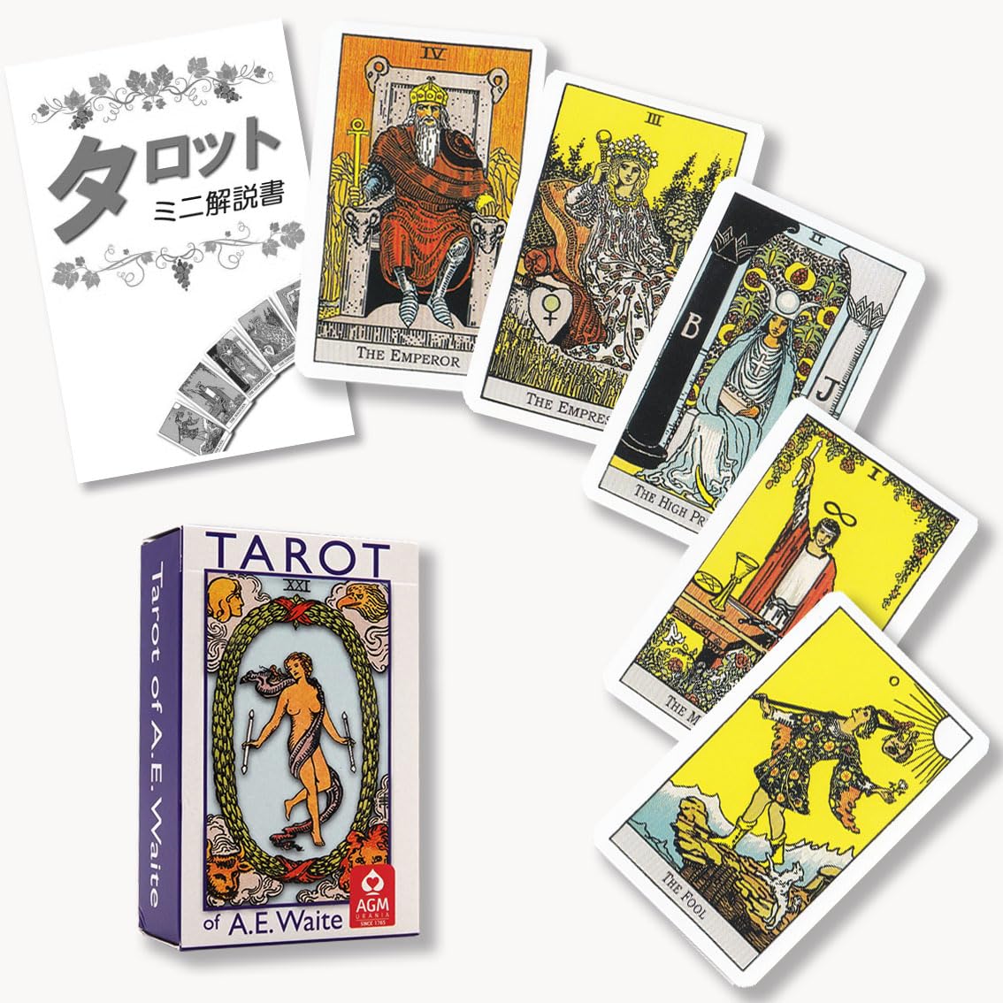 Amazon.co.jp: ライダー ウェイト タロット ブルーエディション ミニ
